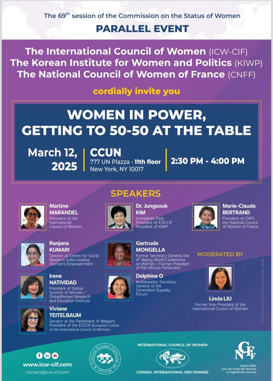 Flyer Women in Power : Getting to 50-50 at the Table